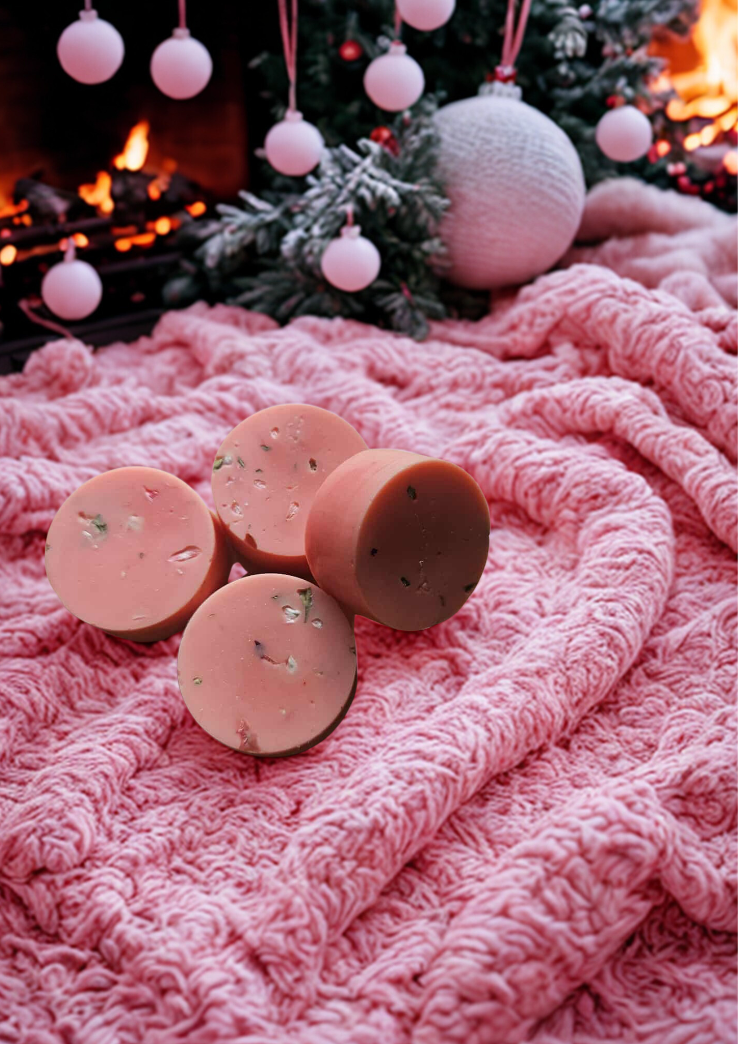 Crackling Fire / Feu de Bois– Single Round Wax Melt — general candle; home fragrance, clean candle, minimal décor, bougie artisanale