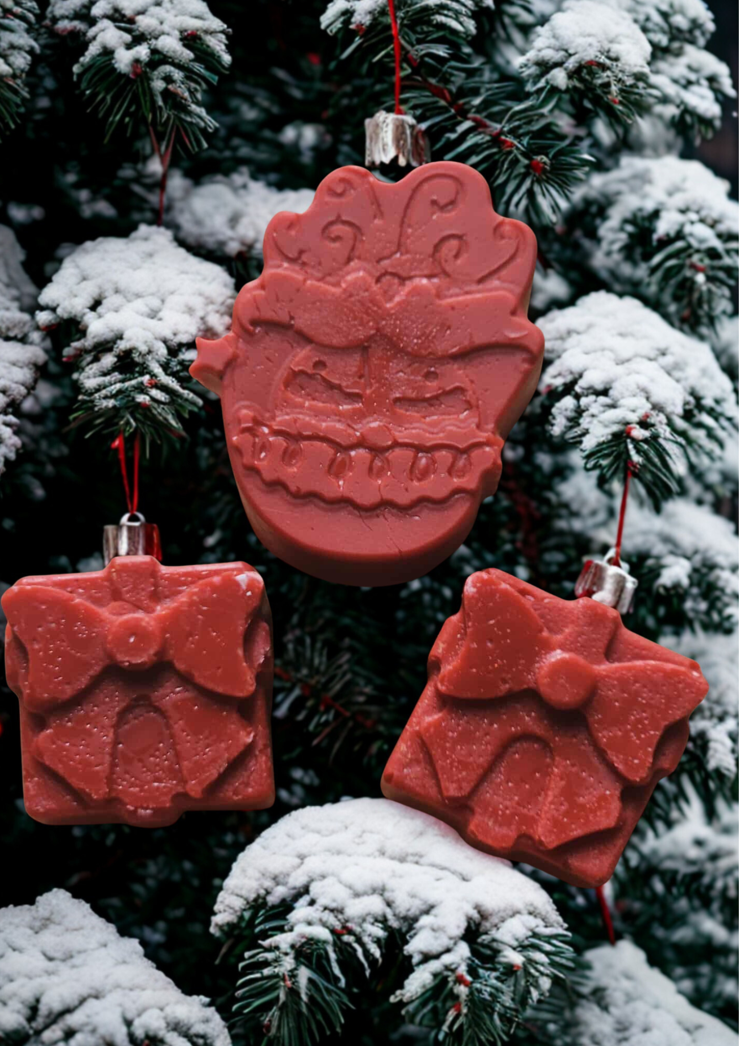 Christmas Tree / Arbre de Noël – Mini Wax Melts — holiday candle; holiday candle, christmas scent, candy cane, pine, bougie de Noël, parfum hivernal