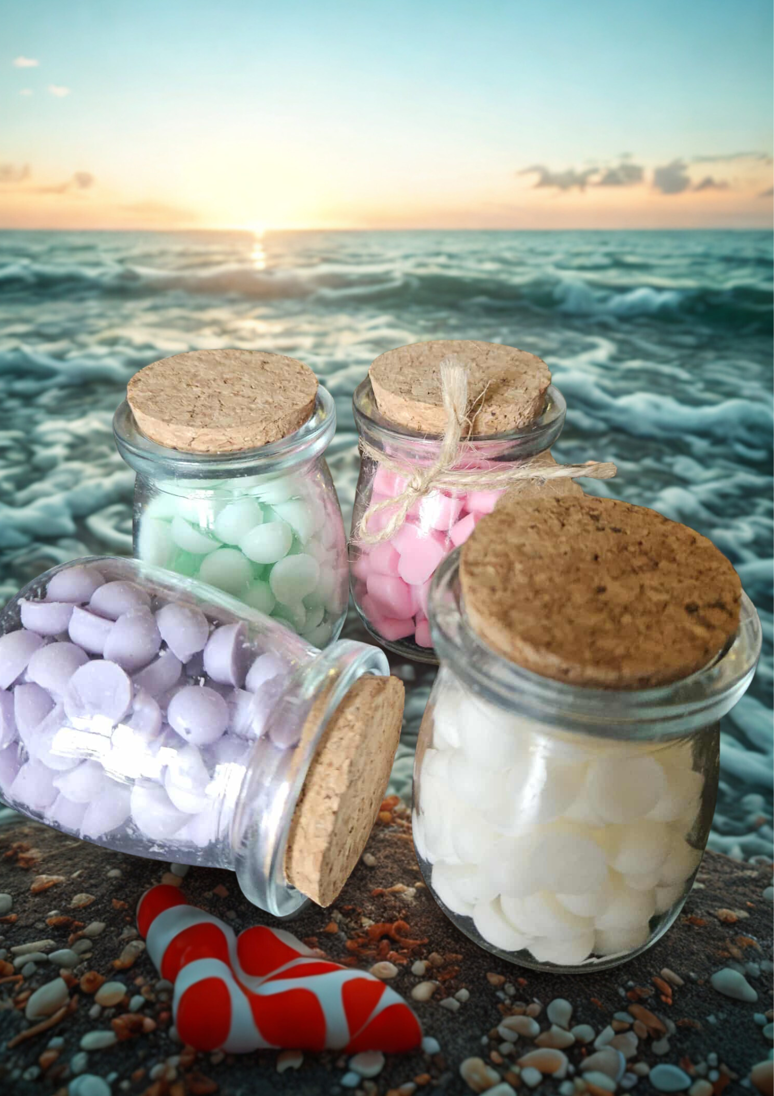 Ocean Veil / Voile Océanique – Melties — coastal candle; coastal candle, sea breeze, ocean air, driftwood, bougie marine, parfum océanique, brise de mer