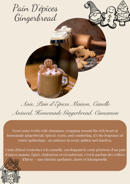 Christmas collection Scented Wax Melt Snap Bar: Brittany Inspired Flamme candle co