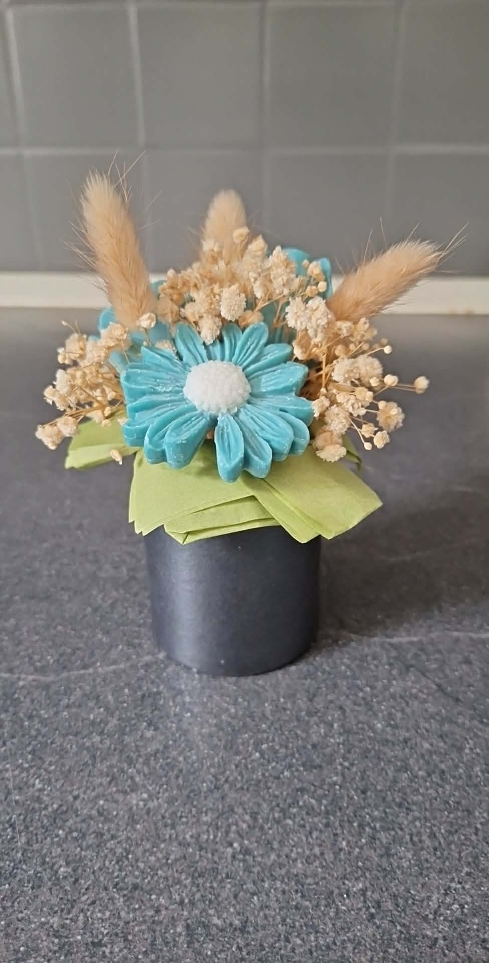 Wax Flower Bouquet – Handmade Artisan Coconut Soy Candle