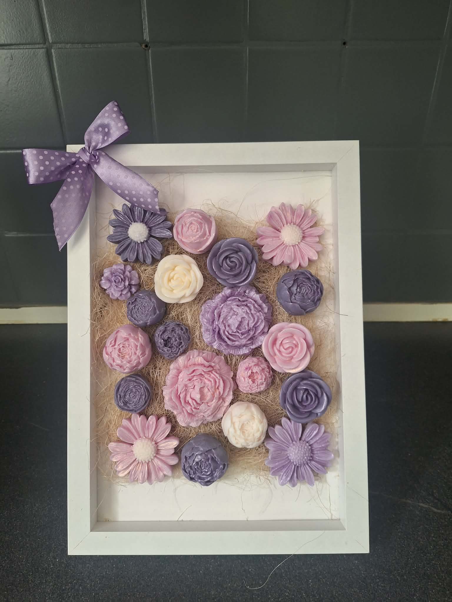 Wax Flower Bouquet – Handmade Artisan Coconut Soy Candle