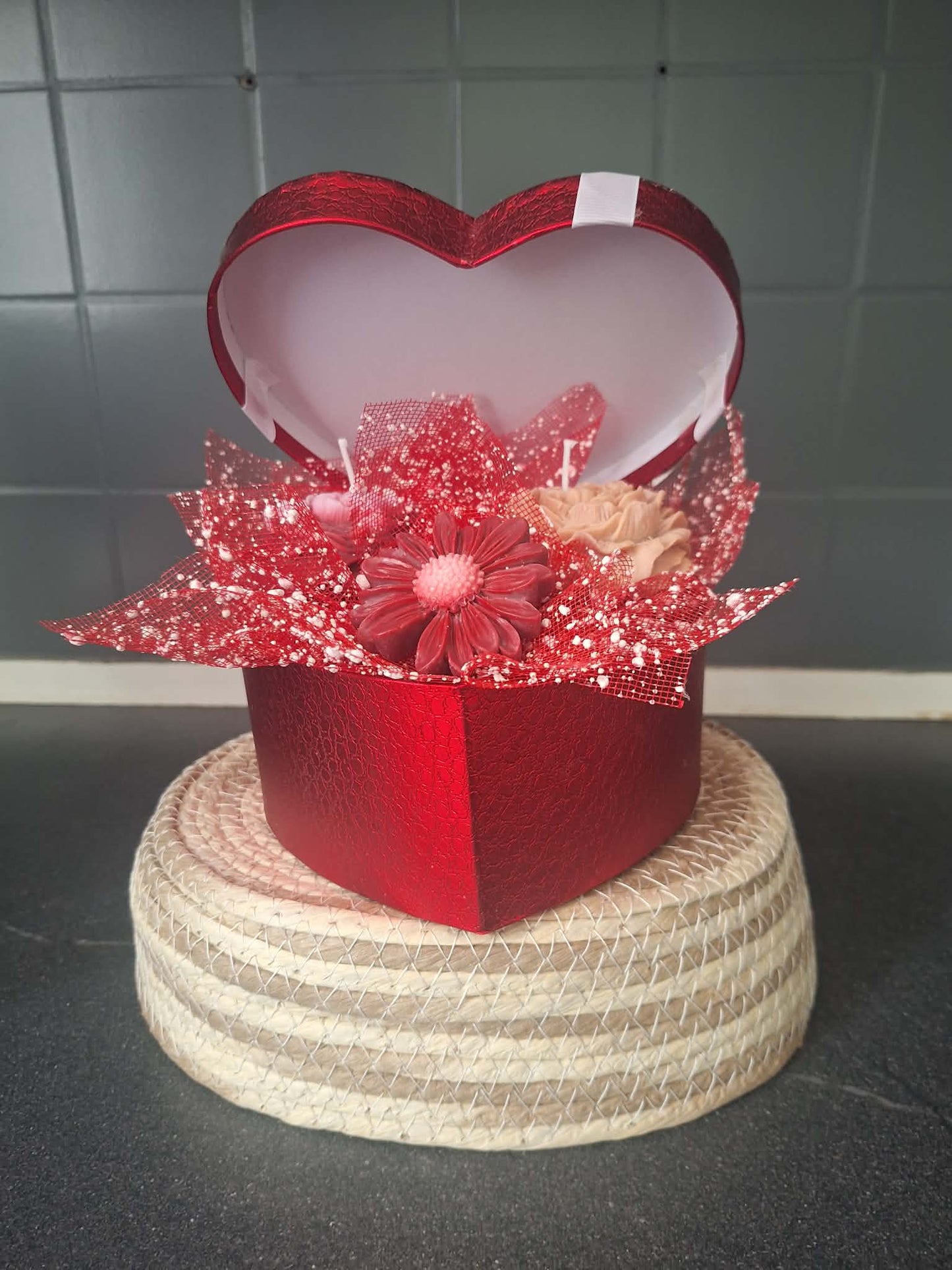Wax Flower Bouquet – Handmade Artisan Coconut Soy Candle