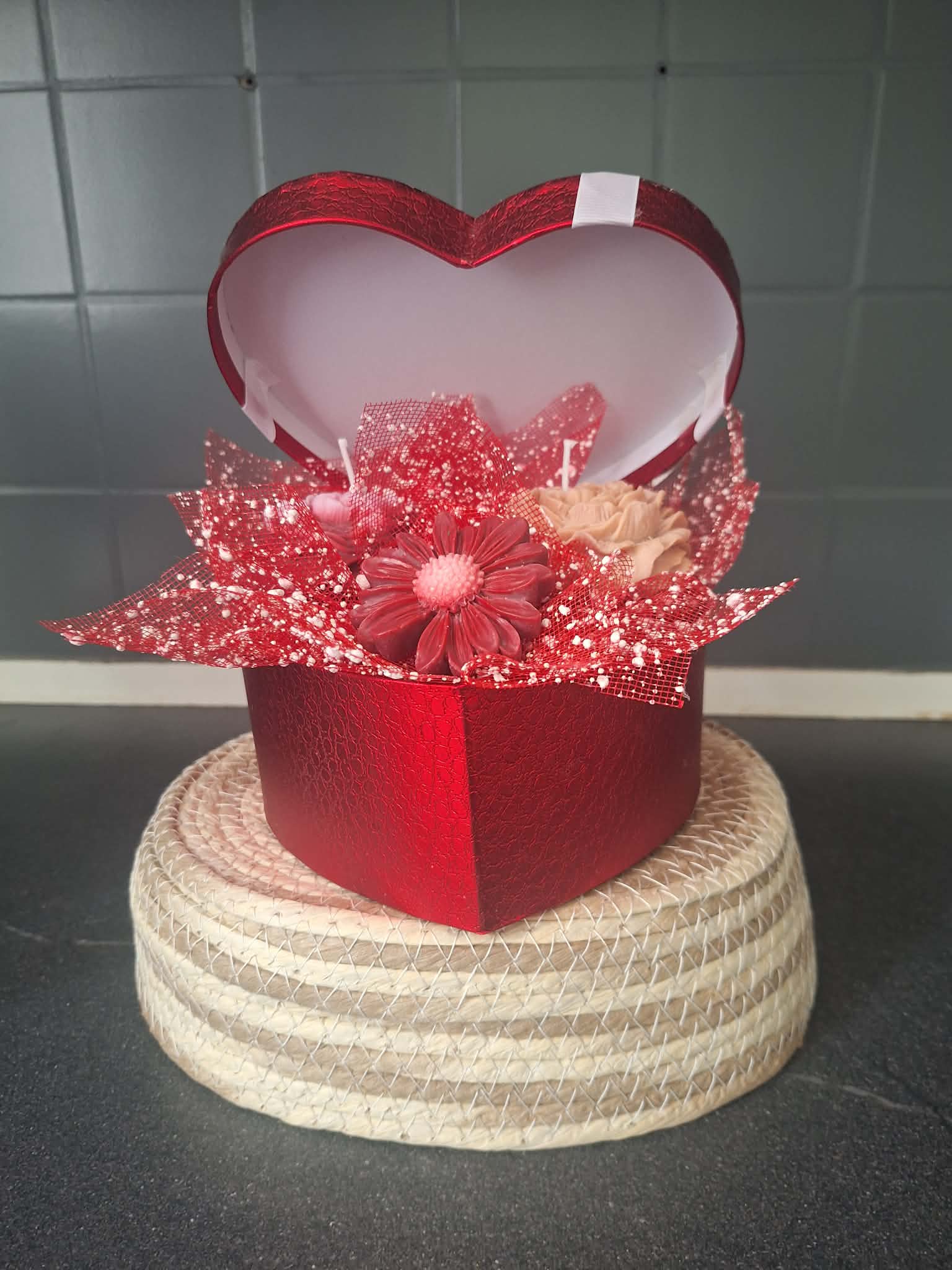 Wax Flower Bouquet – Handmade Artisan Coconut Soy Candle