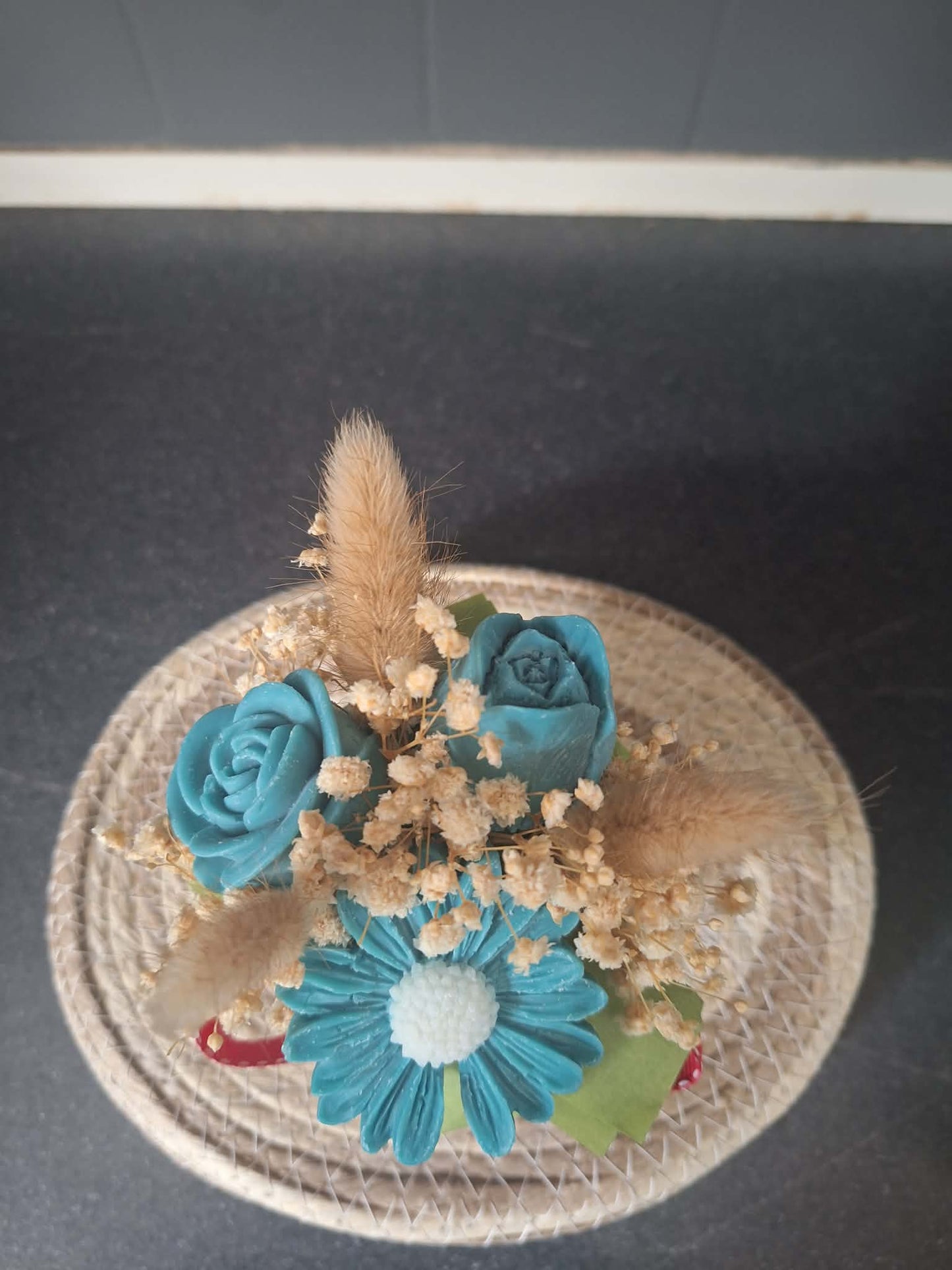 Wax Flower Bouquet – Handmade Artisan Coconut Soy Candle