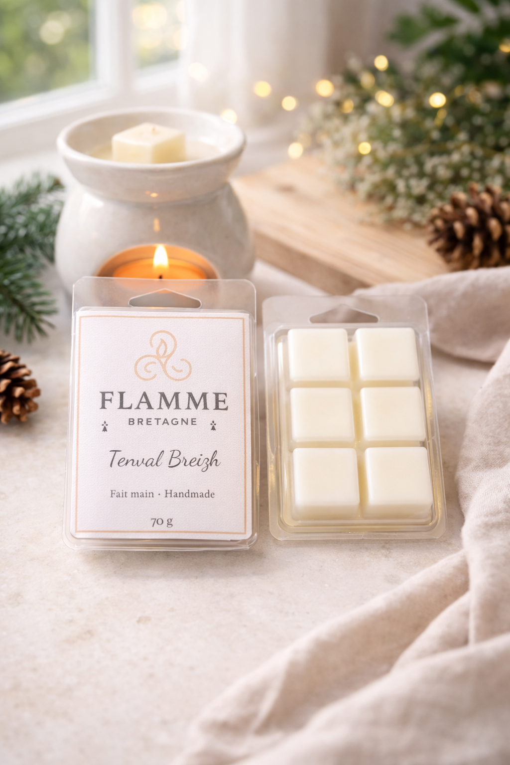 Tenval Breizh - Floral Wax Melt Clamshell 70g Flamme