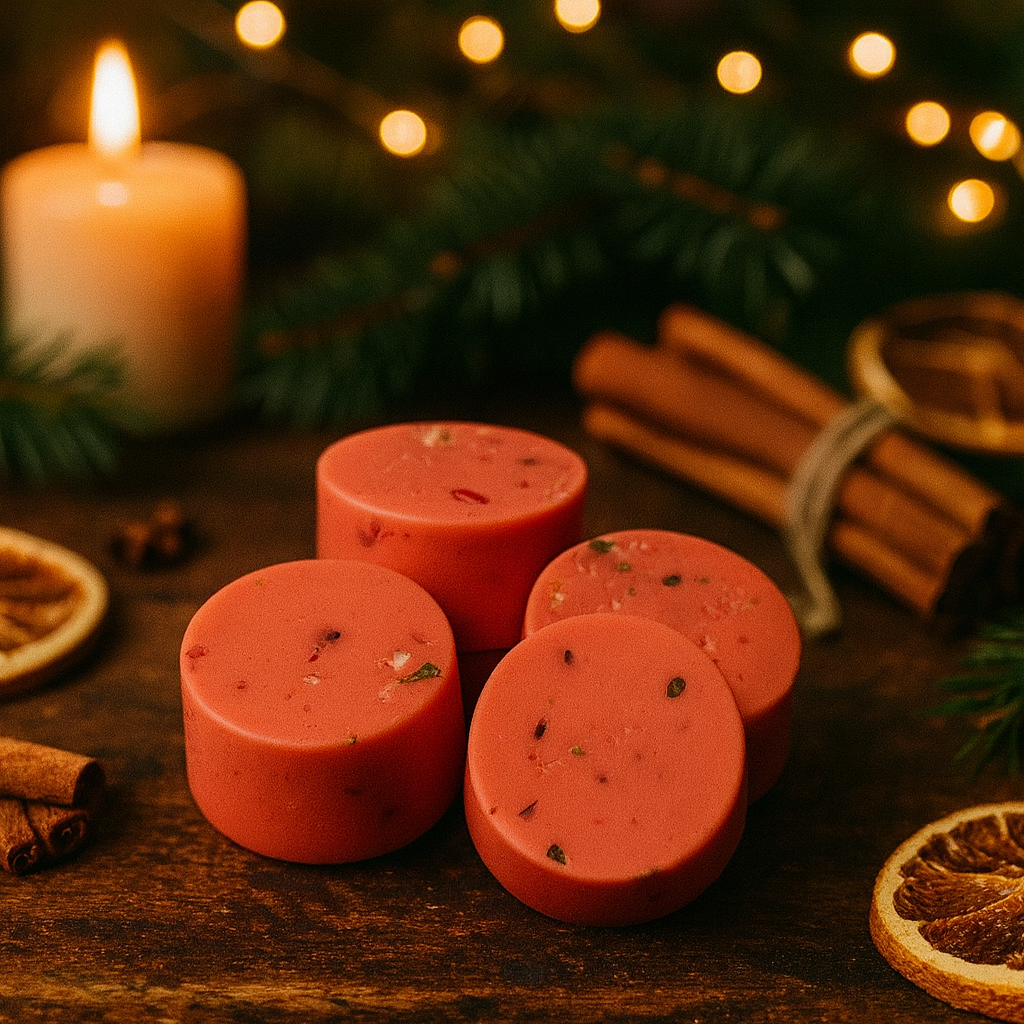 Festive Warmth/Chaleur Festive – Single Round Wax Melt Flamme