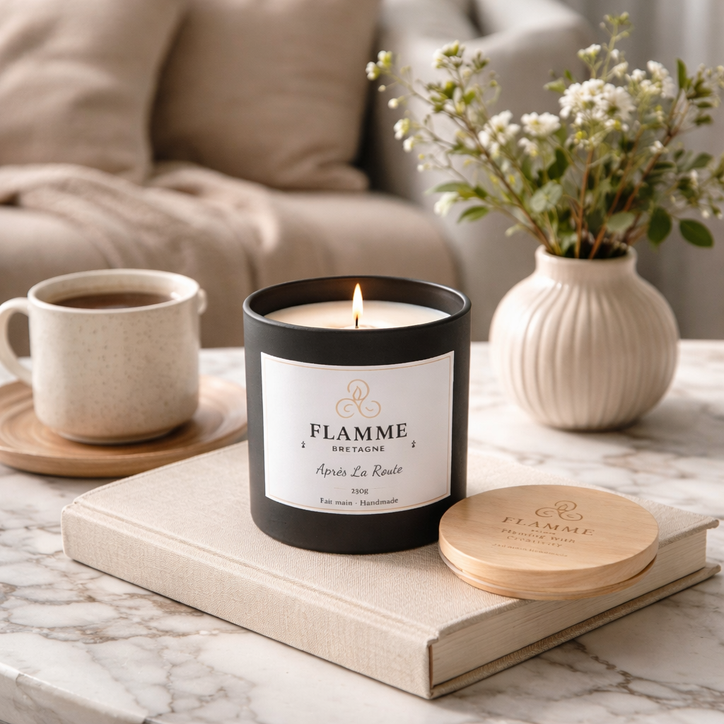 Enchanted Tavern Candle - Après La Route 230g Eco Friendly Coconut Soy Wax, Tobacco & Honey Flamme Candle Co