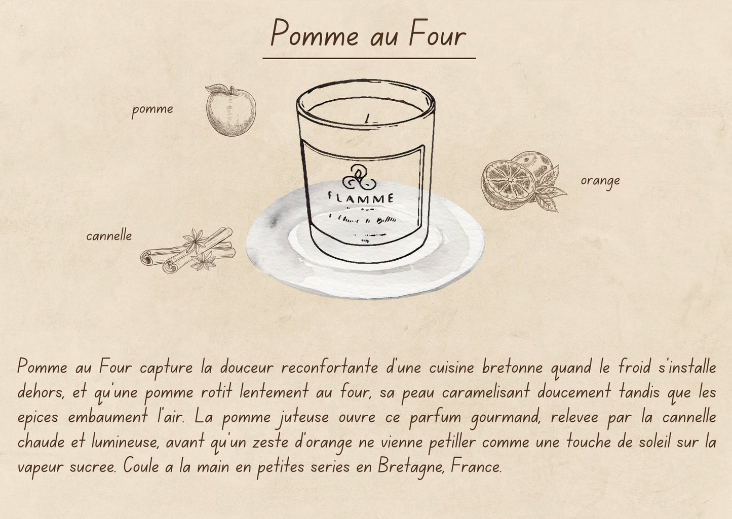 Pomme au Four - Fruity Candle 230g Flamme Candle Co