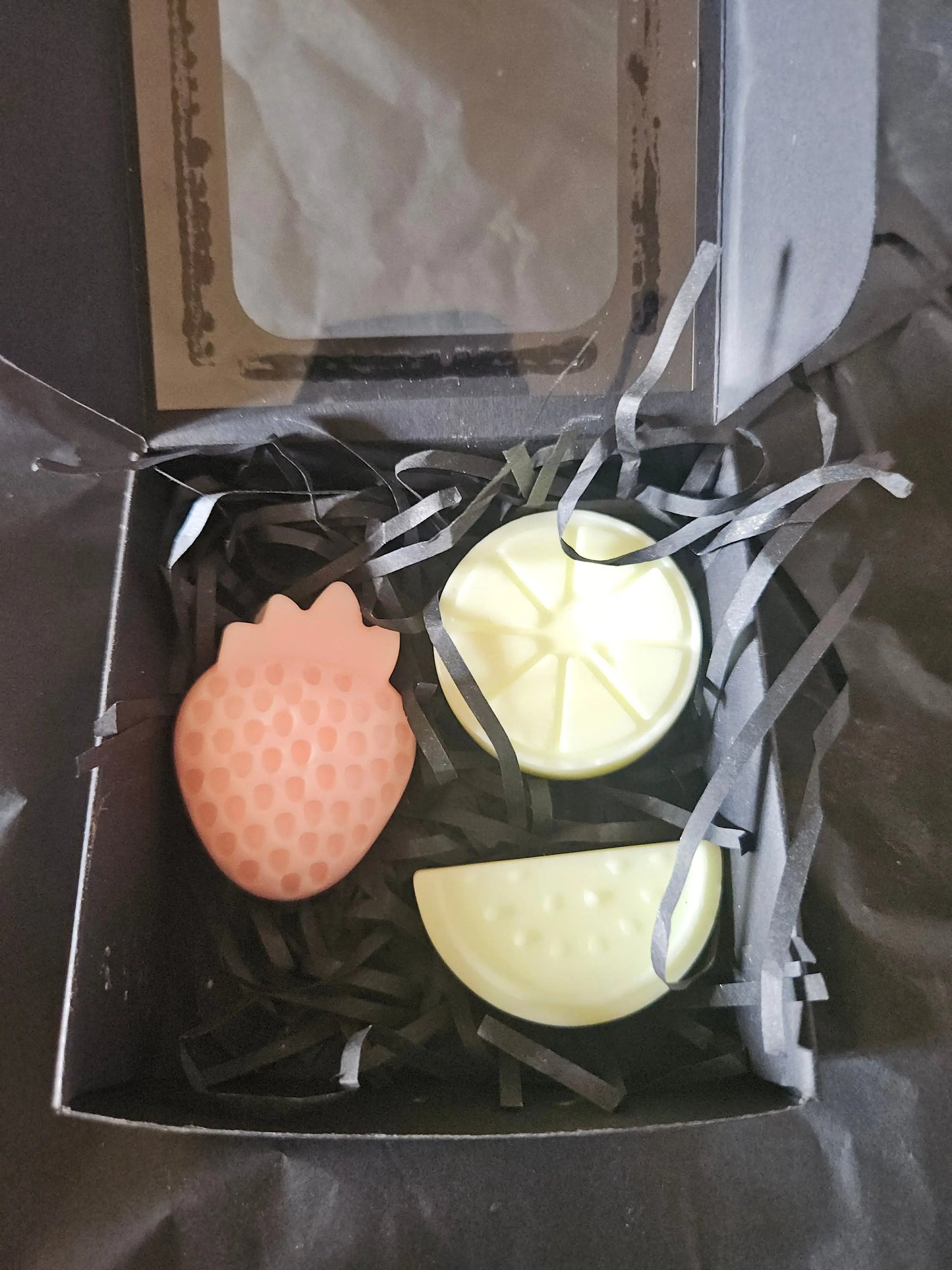 Fruit carnival fruit shape  wax melts.  Pack of 3 Flamme candle co