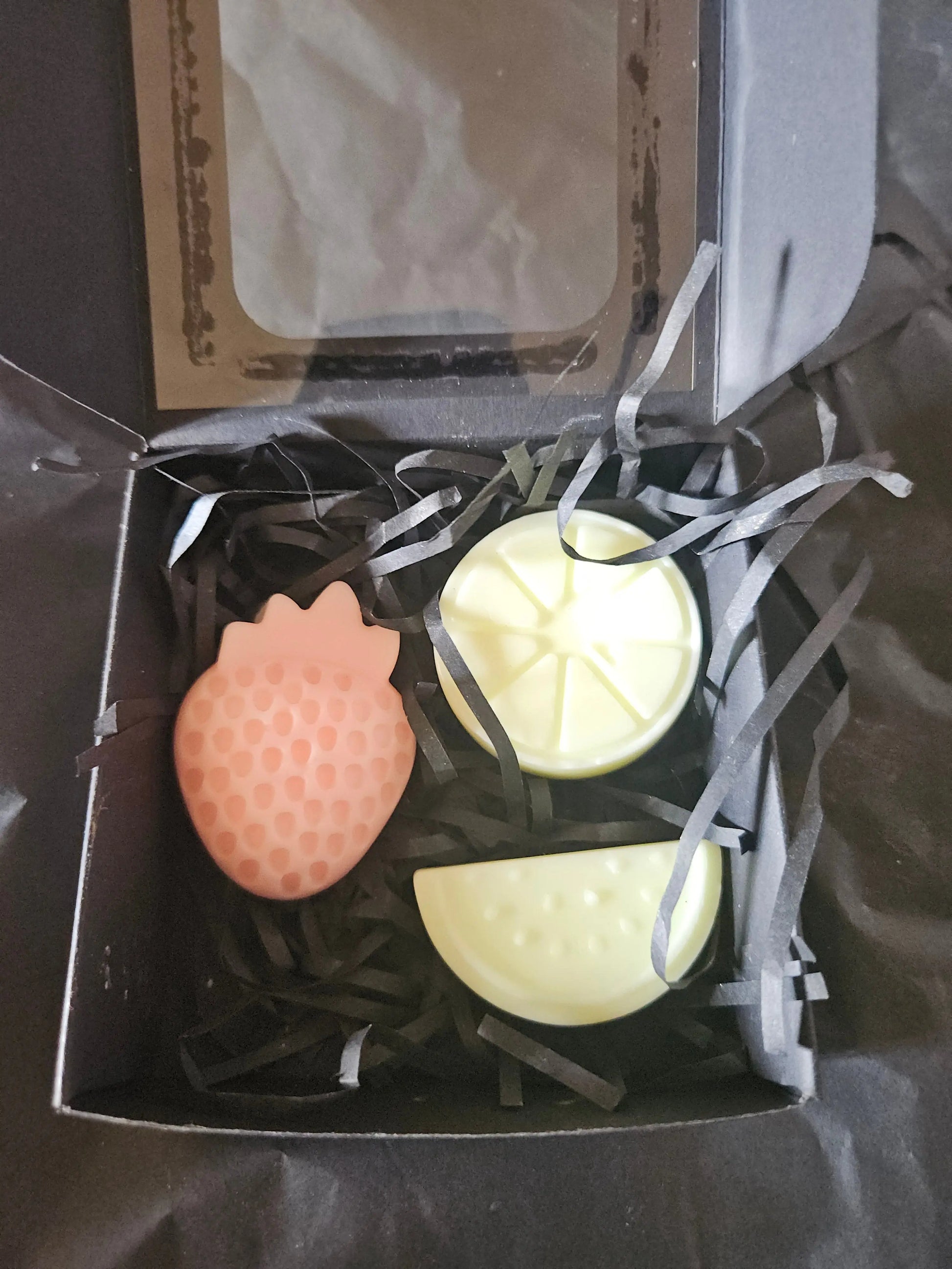 Fruit carnival fruit shape  wax melts.  Pack of 3 Flamme candle co