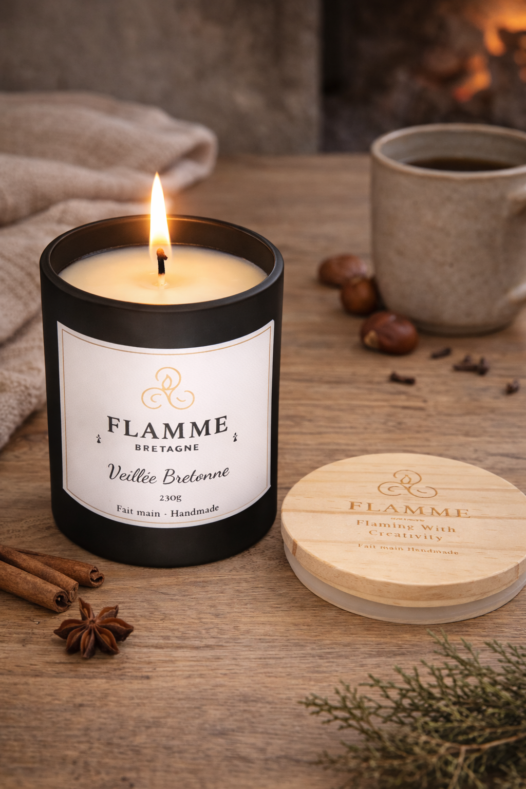 Veillée Bretonne – Woody Candle Flamme Candle Co
