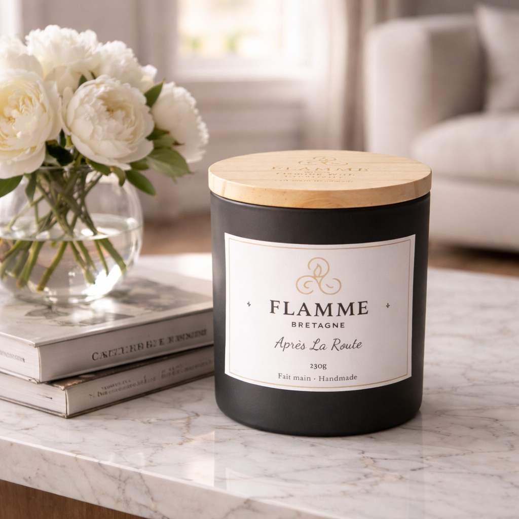 Enchanted Tavern Candle - Après La Route 230g Eco Friendly Coconut Soy Wax, Tobacco & Honey Flamme Candle Co