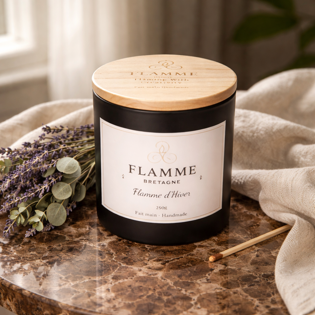 Spiced Orange Candle Flamme d'Hiver 230g – Hand-Poured Soy Wax With Cinnamon Clove Flamme candle co