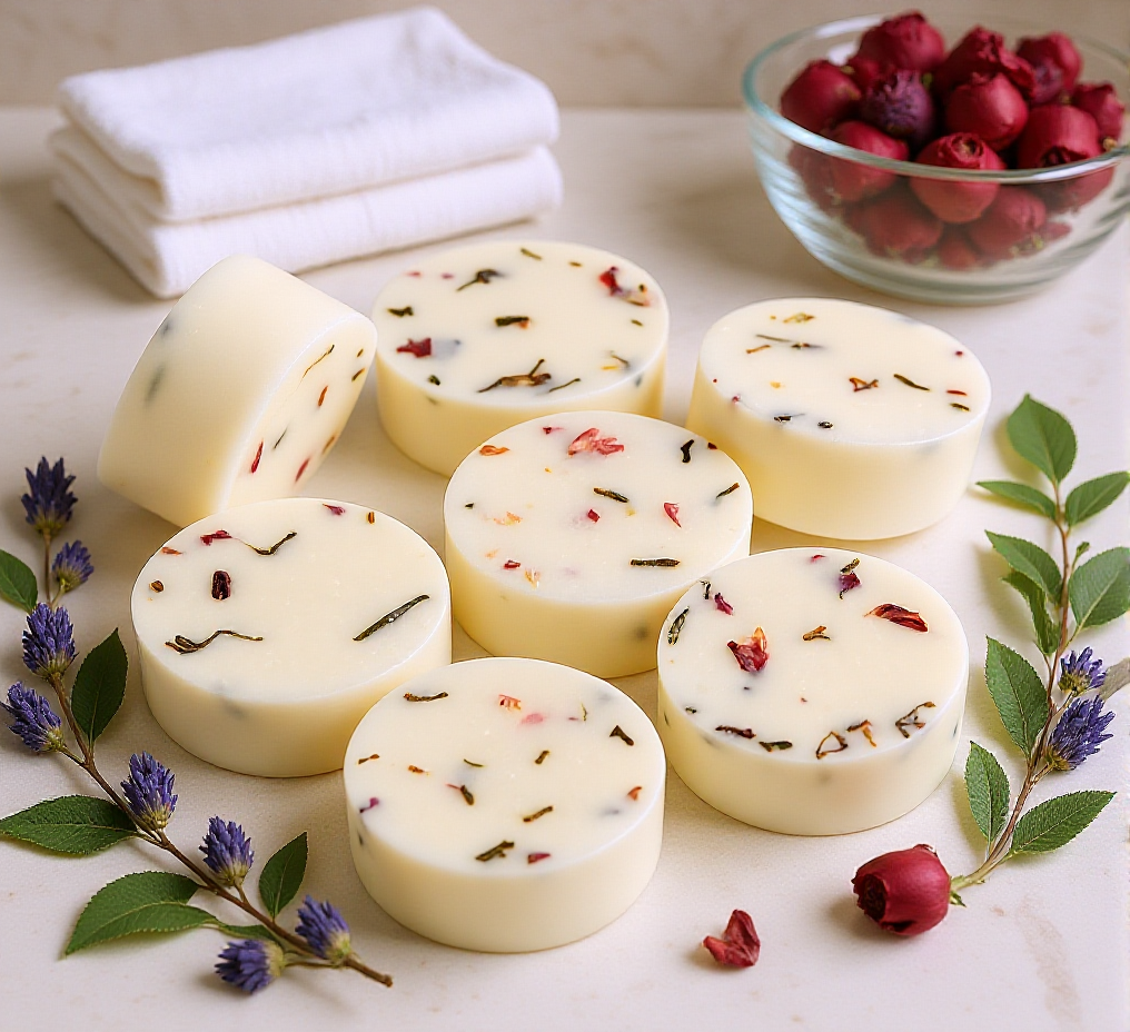 Golden Hour Wax Melt – Round Floral Wax Melt With Guaiac Wood Candle Scent Flamme