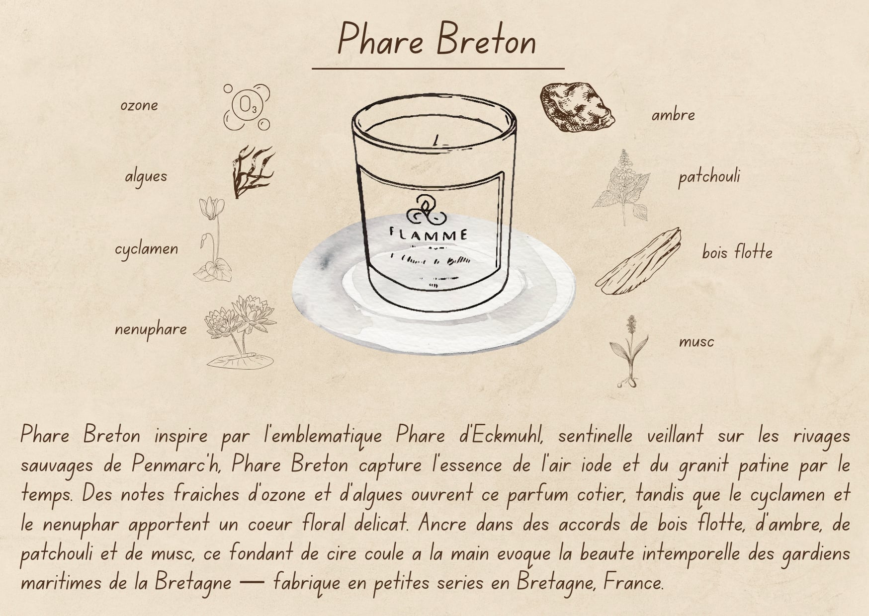 Phare Breton - Coastal Candle 230g Flamme candle co