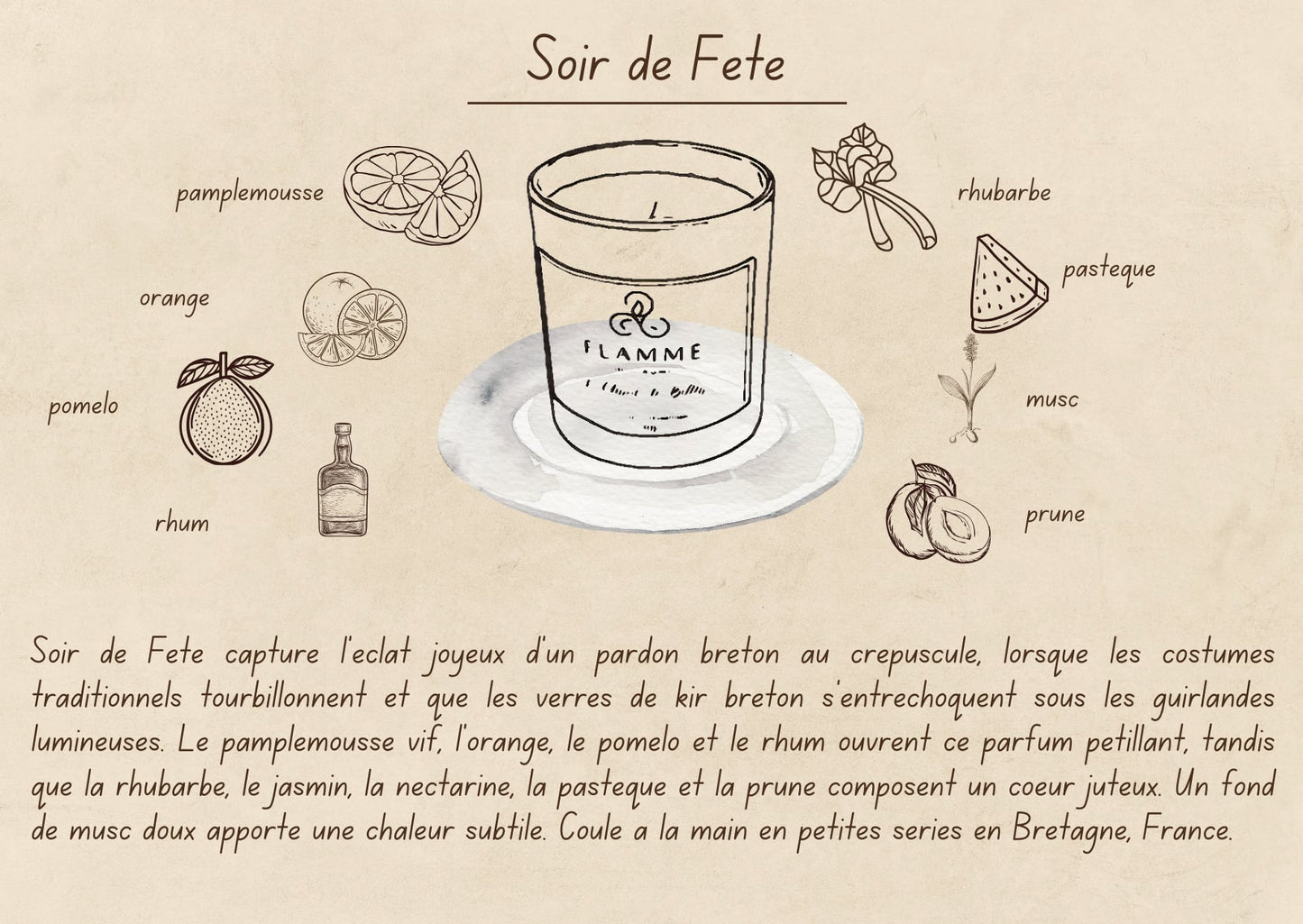 Soir de Fête - Fruity Candle 230g Flamme Candle Co