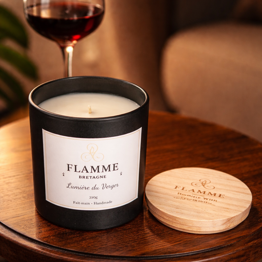 Floral Soy Candle - Lumière du Verger 230g | Pear Blossom & Magnolia Scent Flamme candle co