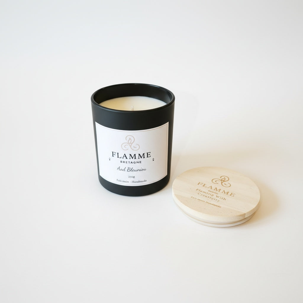 Aod Bleuniou - Floral Candle 230g Flamme Candle Co