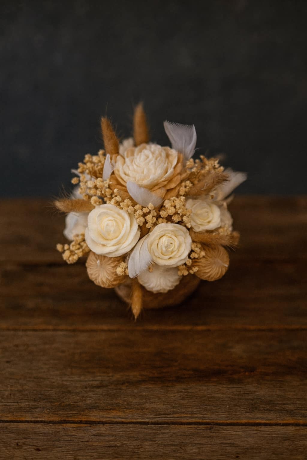 Floral Bouquet Candle – Hand Poured Premium Wax Candle with Garden Rose Scent Flamme candle co