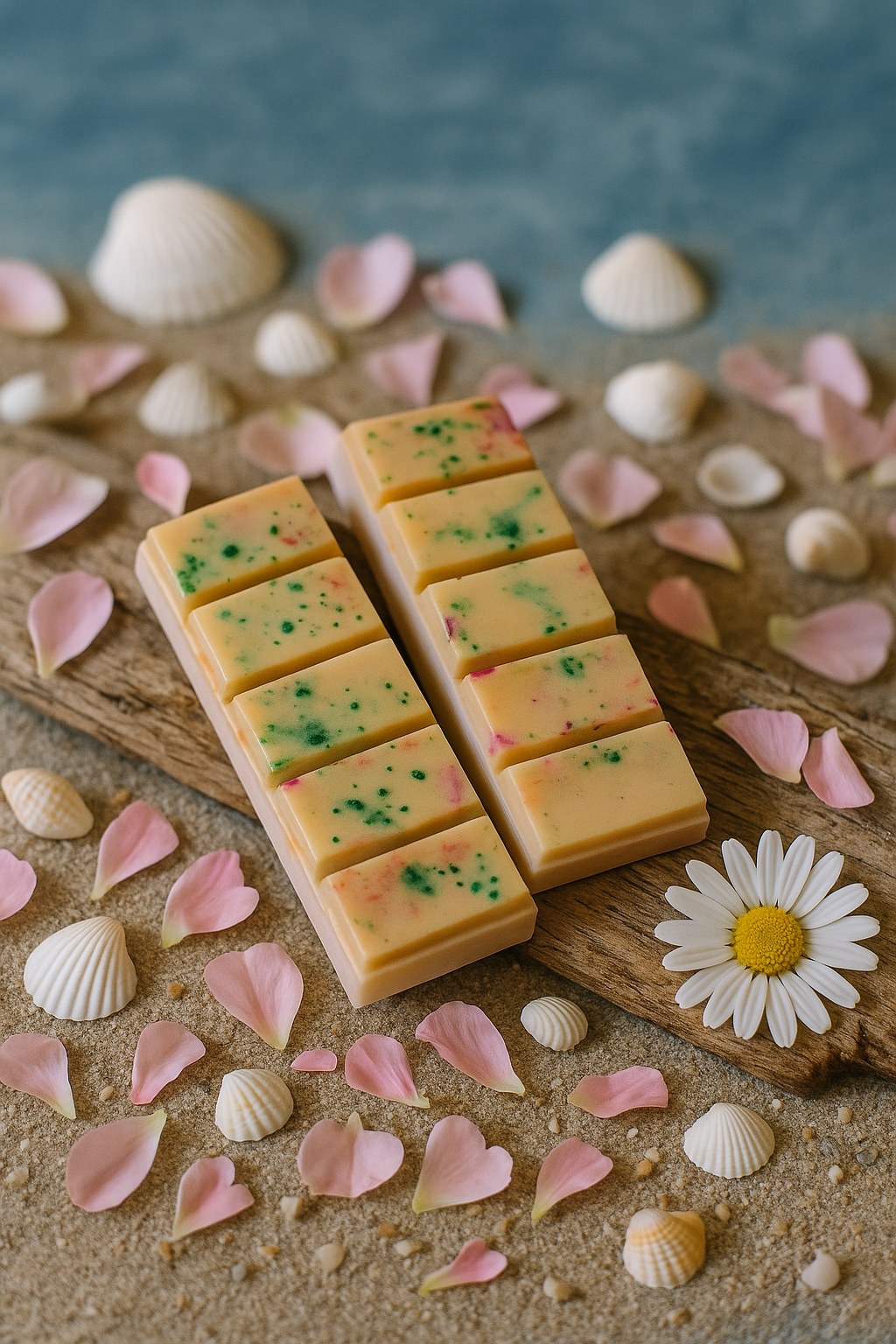 Coastal Bloom wax snap bar Flamme candle co