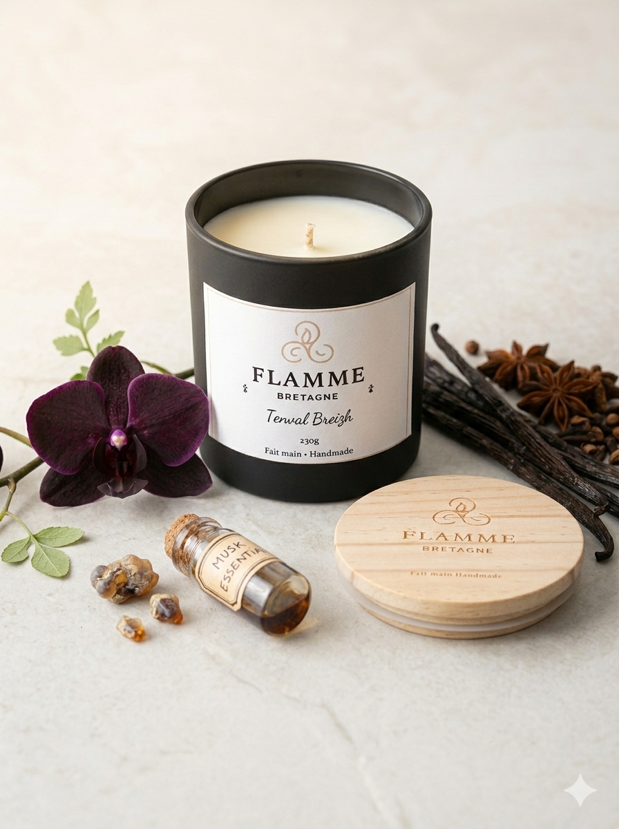 Tenval Breizh – Floral Candle Flamme Candle Co