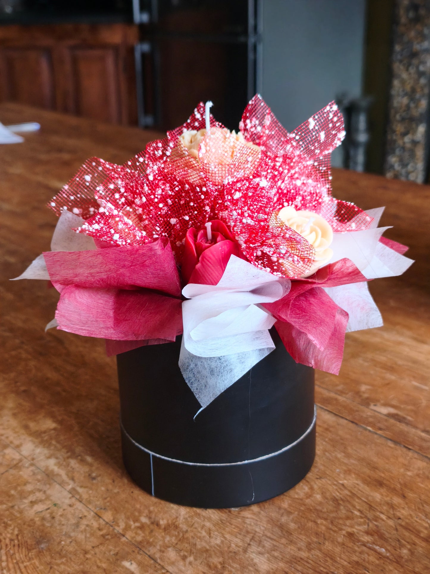 Wax Flower Bouquet - Floral (Handmade Scented Flowers) Flamme Candle Co