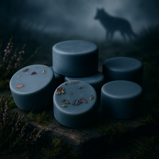 Moorland Wolf / Loup des Landes – Single Round Wax Melt Flamme