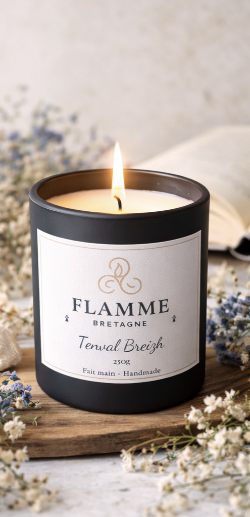 Tenval Breizh - Floral Candle 230g Flamme Candle Co