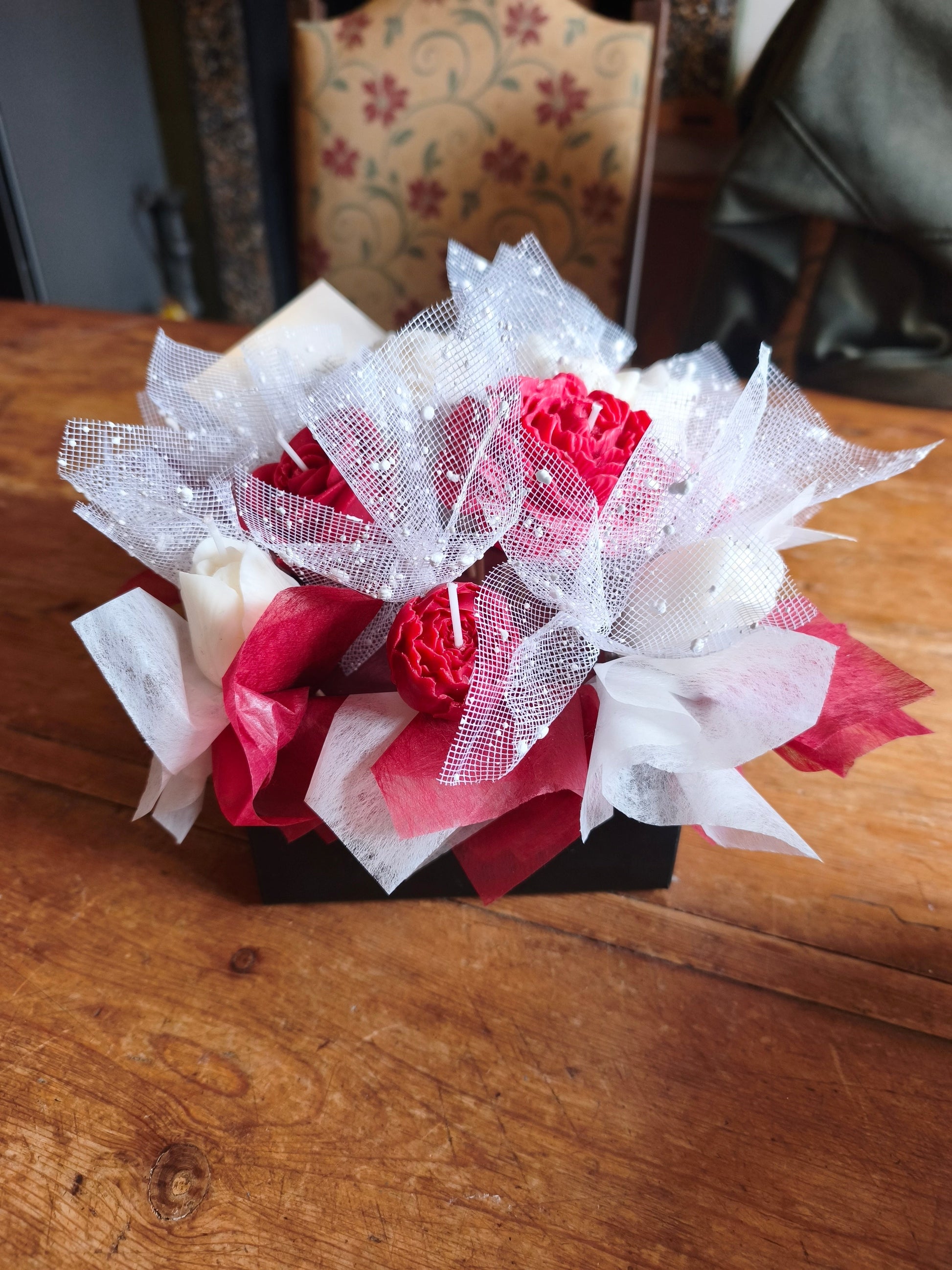 Wax Flower Bouquet - Floral (Handmade Scented Flowers) Flamme Candle Co