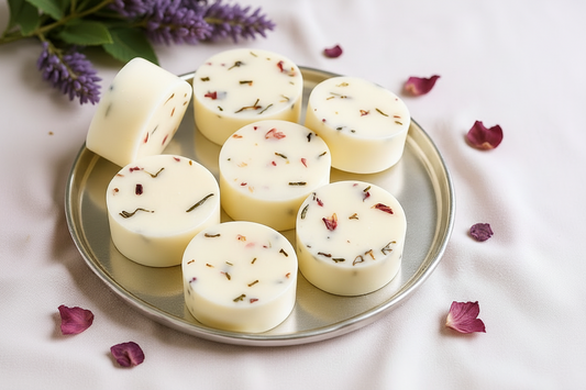 Golden Hour Wax Melt – Round Floral Wax Melt With Guaiac Wood Candle Scent Flamme