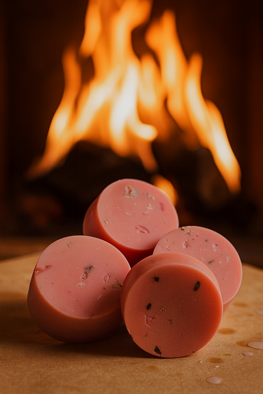 Crackling Fire / Feu de Bois– Single Round Wax Melt Flamme