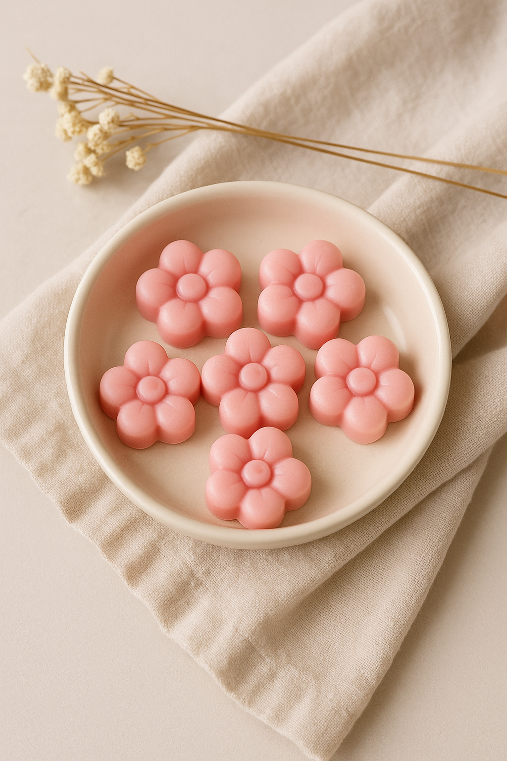 Daisy mini melts using soy wax.choice of colour and scents Flamme candle co