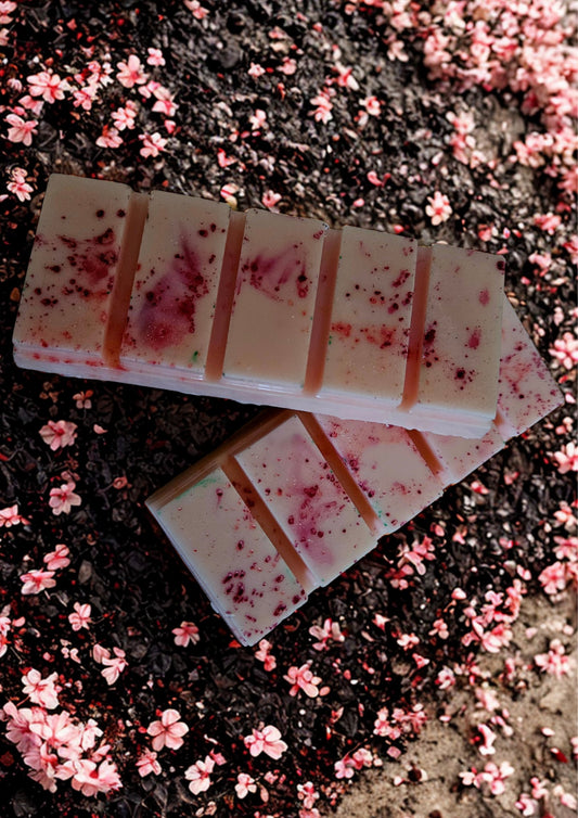 Cherry blossom wax snap bar.