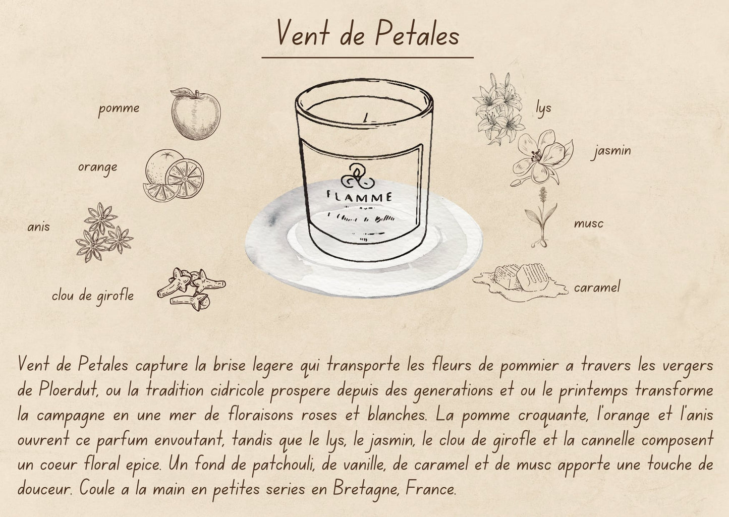 Vent de Pétales - Fruity Wax Melt Clamshell 70g Flamme Candle Co