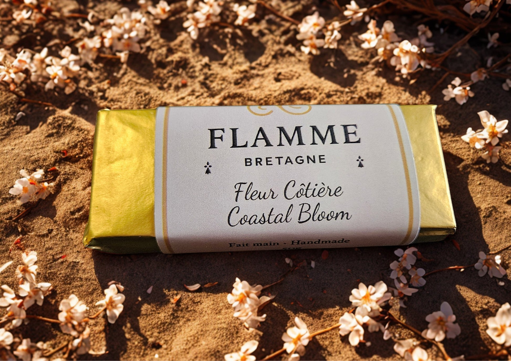 Coastal Bloom wax snap bar Flamme candle co