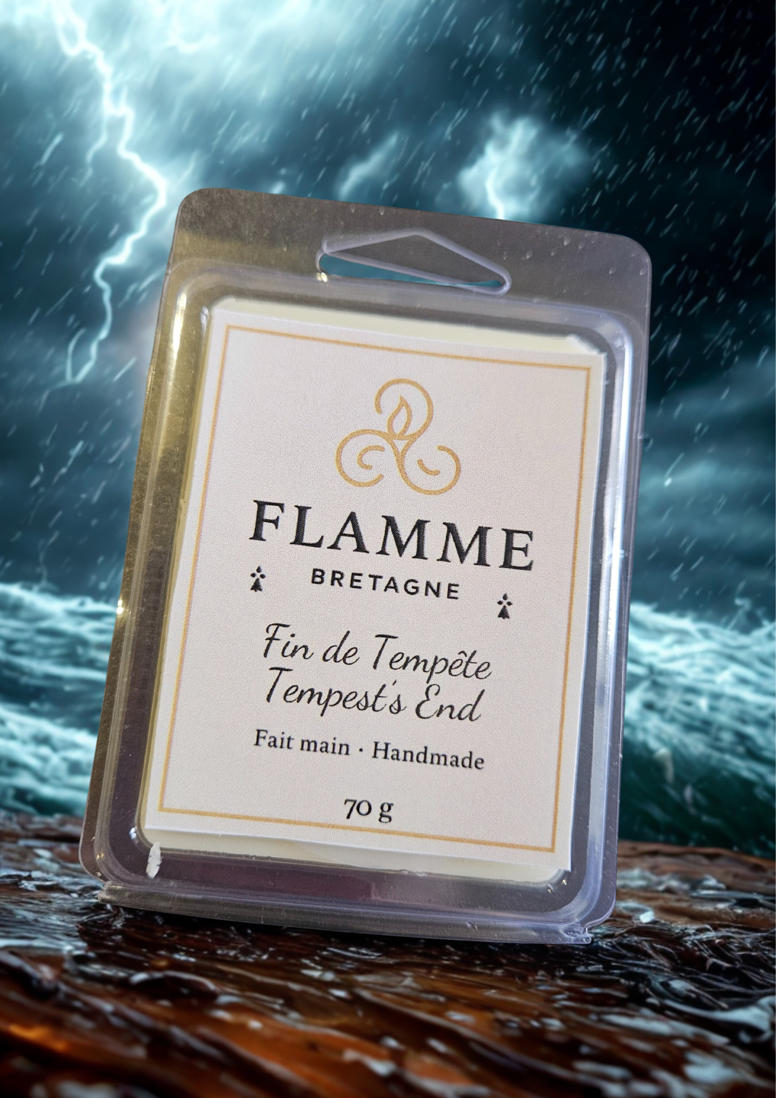 Tempest’s End / Fin de Tempête – Clamshell Wax Melt — general candle; home fragrance, clean candle, minimal décor, bougie artisanale
