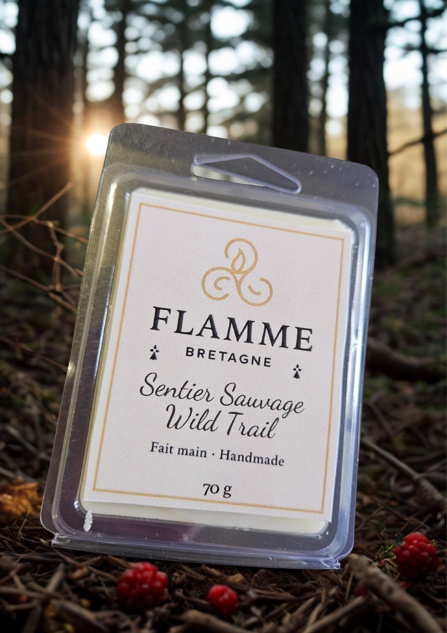 Wild Trail / Sentier Sauvage – Clamshell Wax Melt — general candle; home fragrance, clean candle, minimal décor, bougie artisanale