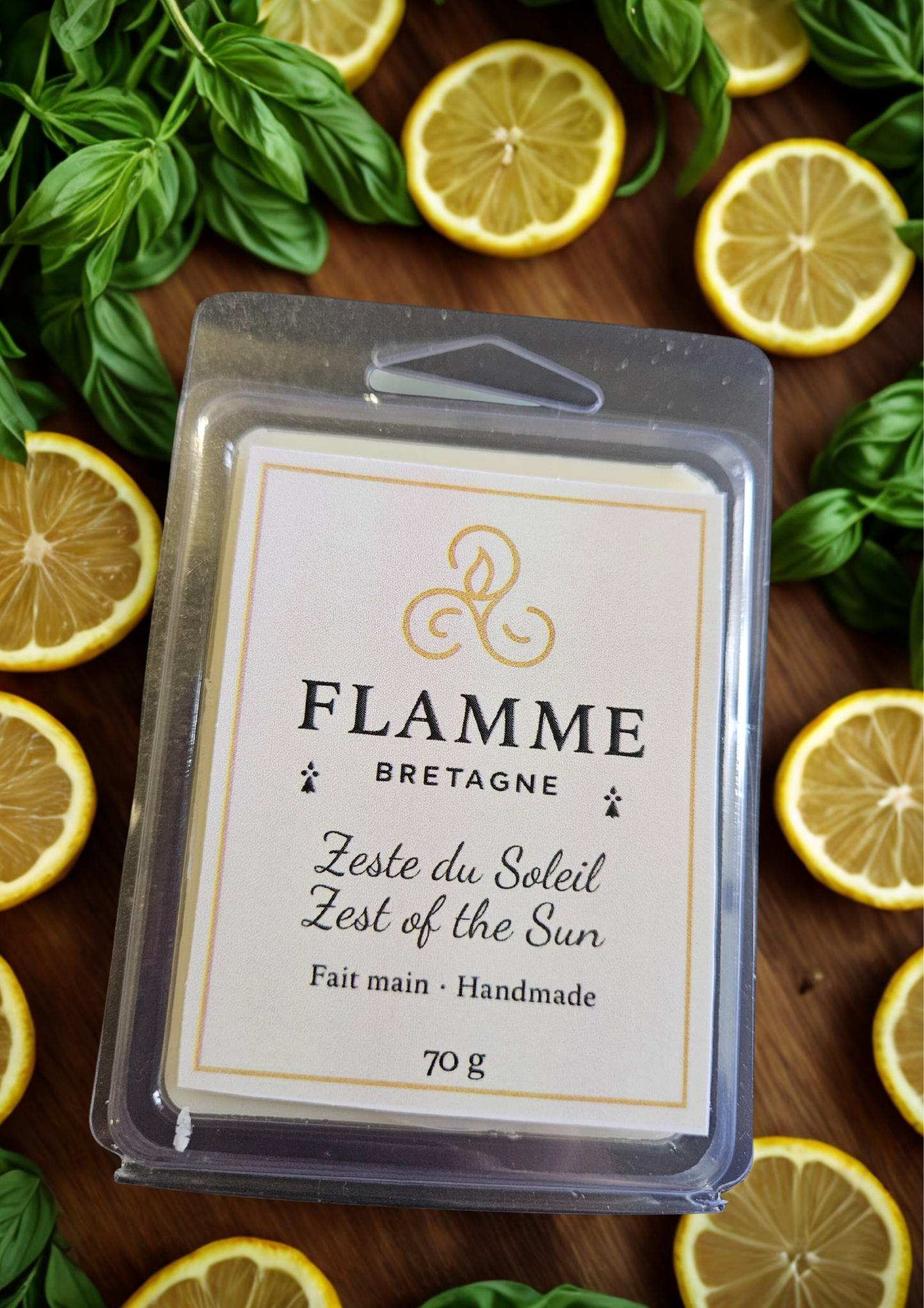 Zest of the Sun / Zeste du Soleil – Clamshell Wax Melt — general candle; home fragrance, clean candle, minimal décor, bougie artisanale